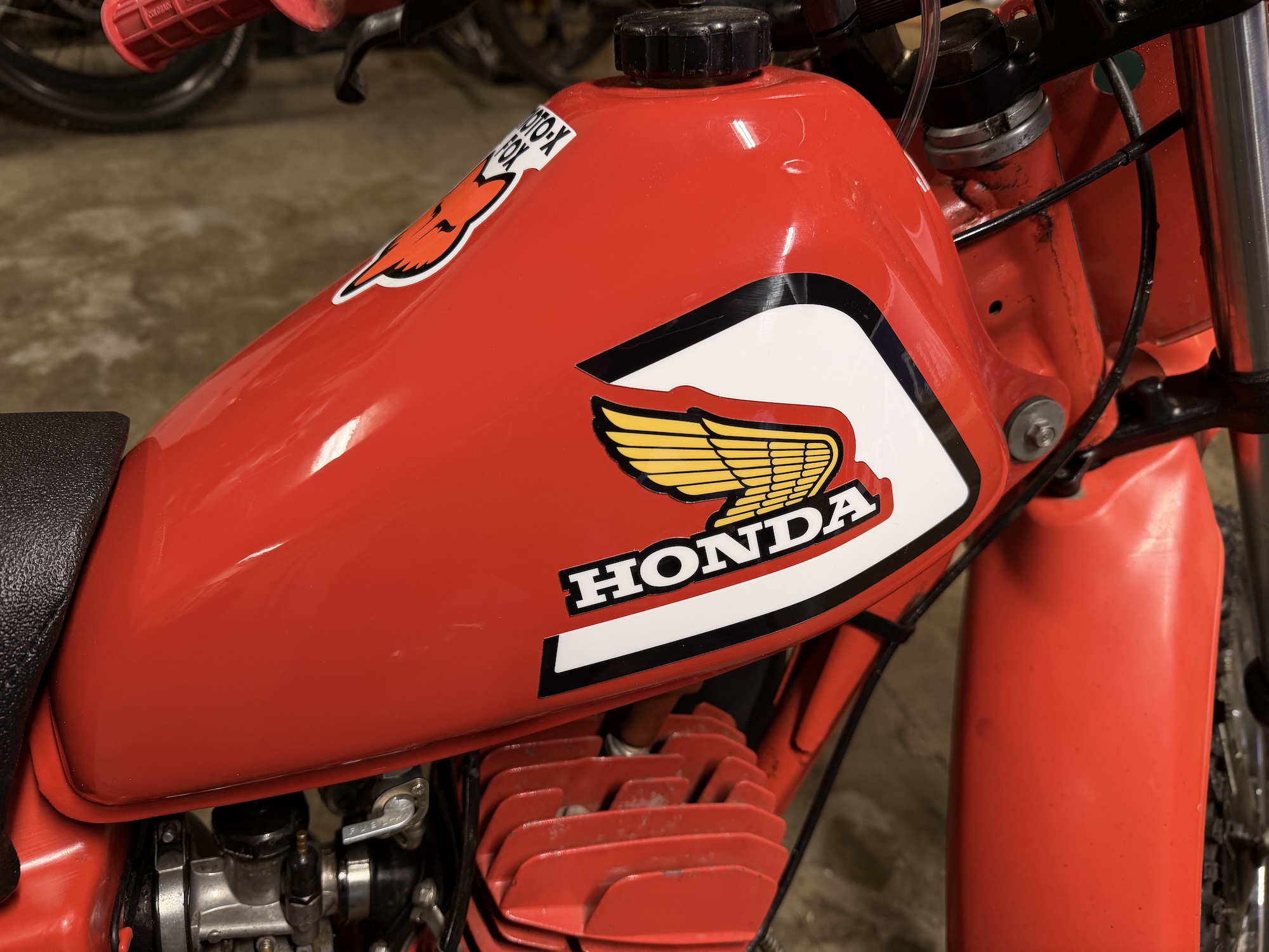 1981 Honda CR80 gas tank decals